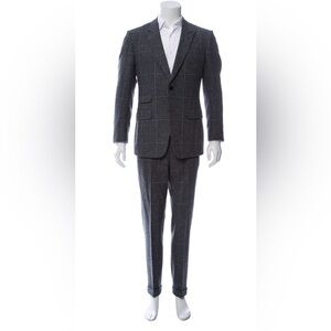 Gucci Dark Gray Plaid Suit